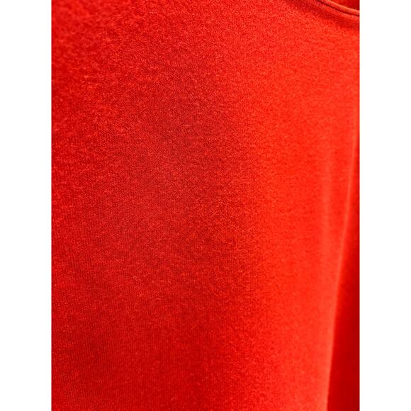 Women's Eileen Fisher Long Sleeve Scoop Neck Red Sweater, Size Large, EUC - Picture 4 of 4